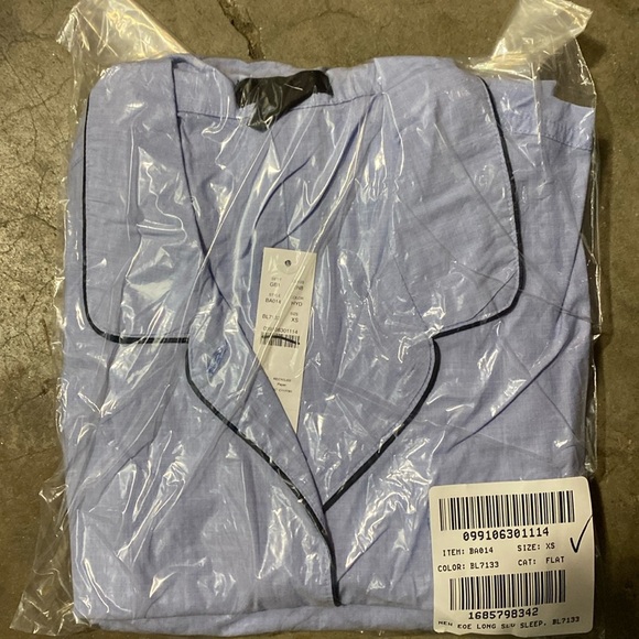 J Crew End-on-end cotton long-sleeve pajama set BA014 - Picture 5 of 6